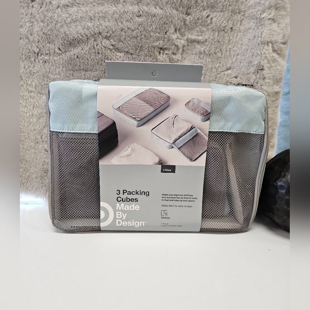 3pc Packing Cube Set Light - Made by Design